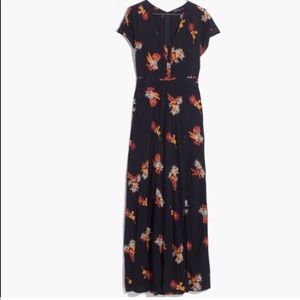 Madewell deep-v maxi in cactus flower NWT!